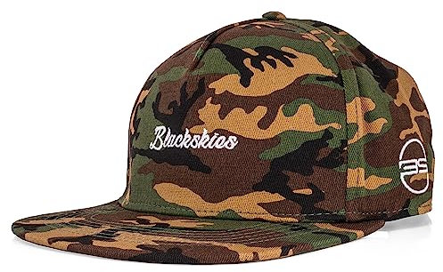 Blackskies Snapback Cap Wildleder Camo Denim Schirm Flanell Unisex Premium Baseball Mütze Kappe Wolle, Tango, Einheitsgröße
