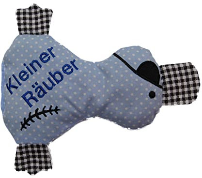 Wärmekissen Ente Pirat mit Namen Körnerkissen Mikrowelle