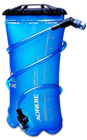 Win.Deeper 1.5L/2L/3L Trinkblase, Wasserblase mit Schlauch Hydration Bladder, Sport Wasser Blasen Ideal für Jeden Rucksack zum Radfahren Camping Walking (1.5L)