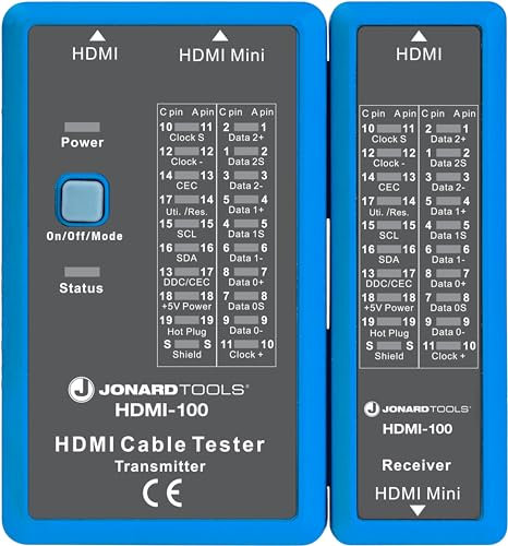Jonard Tools Tester per cavi HDMI HDMI-100 per cavi HDMI e Mini HDMI
