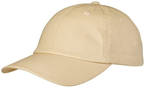 Pembroke Dad Cap, Flache Basecap, Low Profile, Dad Hat, Sommer Mütze, Washed Cotton, Damen und Herren, Einstellbar, Khaki