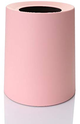 WXJLYZRCXK Corbac de Pédale, Poubelle de Déchets Et Poubelle Élégante Can Double Poubelle Boîte de N Salle de N Salle de N Cuisine Chambre À Coucher Poubelle,Rose