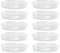 Kalapanta - Lot de 10 Soucoupes pour Pots de Fleurs Transparentes en Plastique résistant, Forme Ronde pour intérieure ou extérieure (Ø 14 cm)