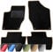 moto-MOLTICO Fußmatten Auto - Velours Autoteppiche passend für Mitsubishi Outlander iI (2012-2022) - 4-teiliges Set - Schwarze Automatten mit Beigen Ziernähten