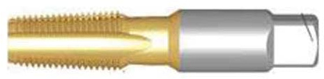 Dormer E7213/8 Serie E721 HSS NPT Handgewindebohrer, gerade, helle Oberfläche, 9,5 mm x 18 mm x 80 mm