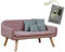 Rohrschneider Hundesofa Chicago | abwaschbares Hundebett für kleine bis mittelgroße Hunde | Vollholzbeine | Stoff: 40.000 Scheuertouren | Made in EU | rosa | B 103 x T 57 x H 50 cm | inkl. Gassibeutel