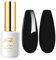 Imtiti UV Nagellack, 1 Pcs 15 ML Schwarz Farbe UV Gel Nagellack Soak Off LED Black Gel Nail Polish Gel Nagellack DIY Nagel Kunst Starter Maniküre Salon Gellack UV Kit für Mädchen