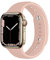 Compatible pour Apple Watch Band 49mm 45mm 44mm 42mm Bracelet Souple en Silicone pour iWatch Ultra Series 8 7 6 SE 5 4 3 2 1 Bracelets Femmes Hommes, Rose Sable, 42/44/45/49mm（Breveté）