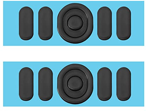 Logitech G304/G305 Gaming Mouse Skates - 2 Sets, Rounded Curved Edges, 0.7mm Thickness, Black