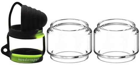 WratryParts 3 en 1 - Tapa antipolvo de repuesto para tanque de vidrio de burbujas para Zeus X, Zeus Sub Ohm, Zeus Dual, Zeus X Mesh RTA Tank (con tapa negra y verde)