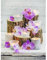 MXJSUA Vela Flores Orquídeas Moradas Diamond Painting Kits DIY 5D Completo Cristal Pintura de Diamante Set para Adultos Redondo Taladro Cuadro de Diamantes Kits para Hogar Decoración 30x40cm