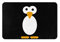 LAMAME Niedlicher Pinguin bedruckte Fußmatte für den Innen- und Außenbereich, weich, waschbar, Eingangsteppich