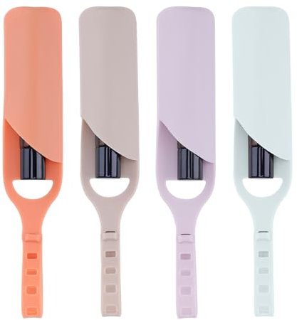 4pcs Lipstick Keychain Holders, Portable Lip Balm Sleeves Chapstick Pouch Silicone Lipstick Bag Lip Gloss Holder Keychain for Women Girls Travel Accessories (4 Colors)