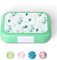 VINSUN Lunchbox für Kinder mit 4 Fächern - Auslaufsicher, BPA frei, spülmaschinengeeignet - Grüne Bento Box mit Dino Motiv für Kindergarten, Grundschule, Ausflüge