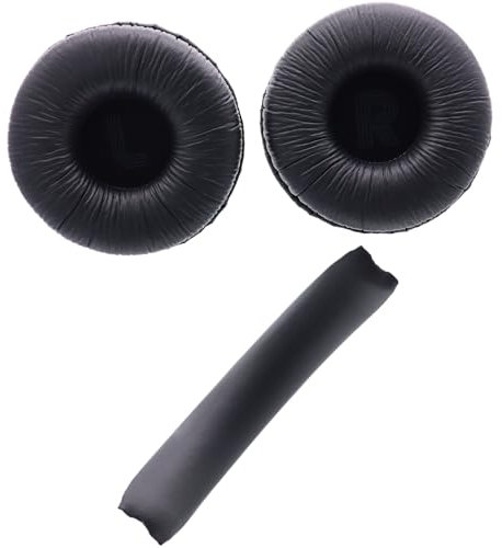 Deal4GO Original Headphone Earpads w/Headband Cover Cushion Replacement for JBL Tune 500 510 520 560 590 Headset Earmuff (Black)