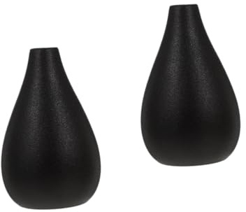 Cabilock 2stücke Klein Und Rustikal Minimalistische Keramische Vase Für Trockenblumen Und Wasserpflanzen Elegante Tischdeko Für Wohnzimmer Schlafzimmer Und Büro -teiliges