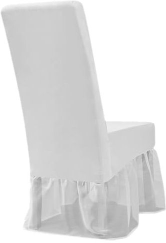 MAGICLULU 2St Rockstuhlabdeckung für Restaurants elastisches Sofa Kinderstuhl Stuhlbezug Stuhlhussen Möbelabdeckung Elastizität Schutz Sessel Bezug für Esszimmerstühle Weiß