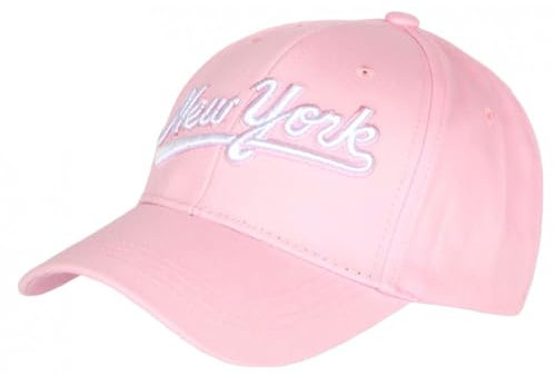 Hip Hop Honour Casquette NY Rose Pastel Rétro Classe en Coton Bronxa Baseball - Taille Unique - Rose