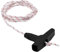 LICQIC 2 Meters 40 mm Recoil Starter Rope Pull Cord, Rotavator Pull Cord, Lawn Mower Pull Cord With 1 Black Recoil Starter Handle for Chainsaw Lawn Mower Trimmer