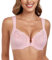 Lemorosy - Reggiseno Chiusura Anteriore Donna Basic Coppa Completa con Anelli Imbottiti Push Up Taglie Grandi (Rosa,3C)