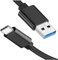NoveltyThunder Black Type C Charger Cable Compatible with Samsung Galaxy Z Flip 3 4 5 6 Fold 3 4 5 6 Fast Charger USB Cable High Speed Charging (3M)