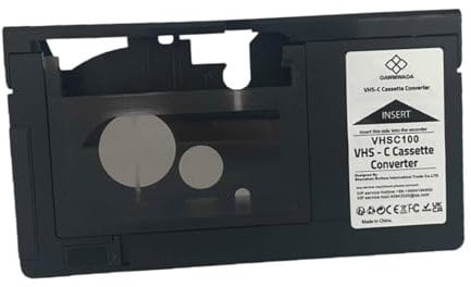 BaotyJie VHS to Vhsc Cassette Adapter Tape Adapter Sturdy Supports S-vhs-c/s-vhs Gifts for Elders Tape Converter Cassette Converter