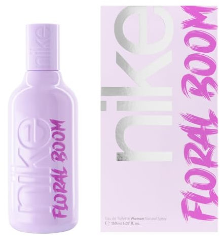 NIKE - Floreale Boom, Colonia Donna, 150 ml, Profumo Formato Spray, Eau de Toilette Naturale e Femminile, Aroma Muschiato Floreale, Fragranza Dolce, Intensa e Lunga Durata
