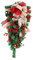 Weihnachten Upside Down Baum Weihnachten Girlande Weihnachten Dekoration Tür Hängen Kranz für Veranda, 60 cm