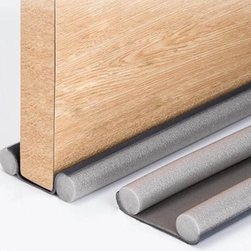 COQTEL® x3 Boudins Isolants de Bas de Porte - Isolation Contre Le Froid, Le Chaud, Les nuisibles et la poussière - (Gris, 94 cm)