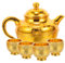 COLLBATH 1 Satz Buddha- Und Tasse Statue Flasche Altarbecher Weihwasserschalen Teehaustier Weihrauch Brunnen Altarschale Weihrauchhalter Räucherstäbchenhalter Räuchergefäß Golden Pp