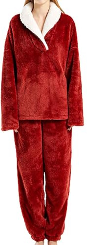 Pigiama da Donna a Maniche Lunghe + Pantaloni Lunghi, Pigiama da Due Pezzi, Set Pigiama per La Casa Tuta da Ginnastica Donna Completa da Due Pezzi a Maniche Lunghe con Cappuccio + Pantaloni Casua