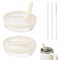 Bugucat 2 tapas Stanley Cup a prueba de fugas 40OZ, tapa de repuesto con 2 pajitas y 1 cepillo de pajita, tapa de repuesto reutilizable para accesorios Stanley, color blanco y blanco