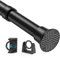 Extendable Curtain Poles 58-118 Cm, Tension Rods for Curtains Black Curtain Poles No Drilling Spring Loaded Curtain Rod Telescopic Curtain Pole Extendable Pole for Small Window Door Wardrobe