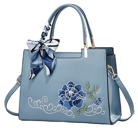 JXpxbao Handtaschen Damen Modische Damenhandtaschen Taschen Damen Umhängetaschen Mit Blumenmuster Elegant Damen Handtaschen Stickerei Schultertaschen Crossbody Bag