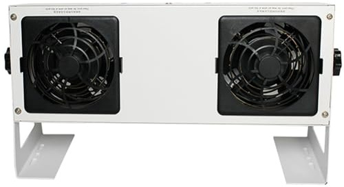 Souffleur d'air ionisant à double tête, ventilateur ionisant antistatique, zone de circulation d'air 45 cm x 60 cm, volume d'air 45 à 220 pi3/min, pour usage industriel électronique et salle blanche