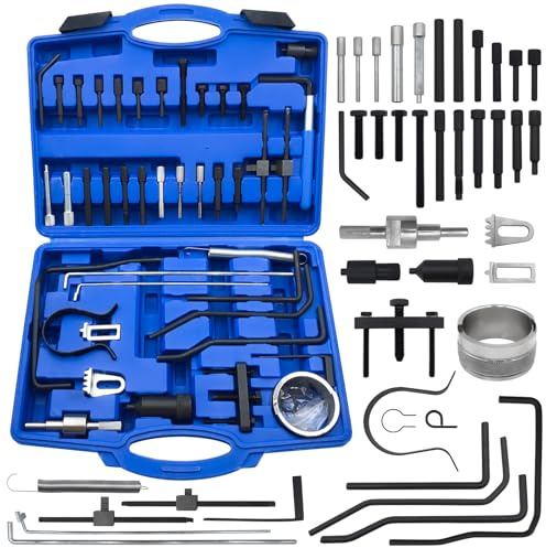 BOVIEER Kit d'Outils de Réglage Calage Moteur, Jeu d'Outils de Blocage et de Réglage d'arbre à Cames et de Vilebrequin Compatible avec Peugeot, Citroen, Moteurs Diesel & Essence PSA Dual TDI HDI PSA