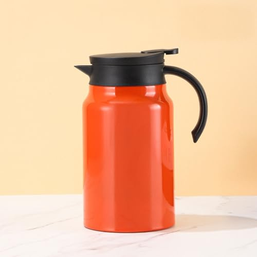 Thermoskanne aus Edelstahl 1,5L, Isolierkanne und Kaffeekanne für Heiß- und Kaltgetränke, staubdicht, ideal für Zuhause, Büro oder Party
