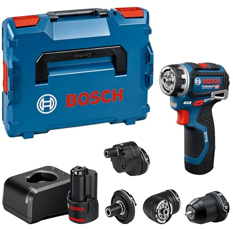 Bosch PRO 12V System Perceuse-visseuse sans-fil GSR12V-32FC (avec 2,0 Ah, GAL 12V-20, GFA 12-M, GFA 12-X, GFA 12-E, GFA 12-W, L-BOXX) Battery Powered