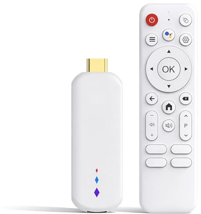 VBESTLIFE 4K-Streaming-Stick, Android-TV-Box mit Sprachfernbedienung, 2,4 G/5 G WLAN, für Reisen und Heimunterhaltung