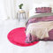 Tapis Rond Extra Doux Antidérapant, 70cm Diamètre, Fuchsia