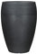 Scheurich Lineo High, Hochgefäß aus Kunststoff, Schwarz-Granit, 47 cm Durchmesser, 65 cm hoch, 26 l Vol.