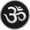 Papapatch OM-BKWH Aum Om Ohm Hinduismus Yoga DIY Kostüm Design Symbol bestickt Aufnäher Aufbügler