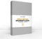 Jacobson Gold Edition Jersey Spannbettlaken Spannbetttuch Baumwolle mit ELASTAN ca. 200 g/m² (Topper 180-200x200 cm, Grau)