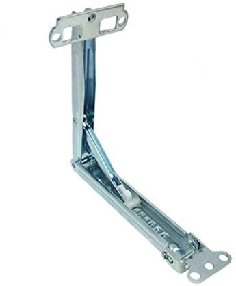 Drafting Table Locking Hinge, Tiberham Heavy Duty Ratchet Headrest Fitting Table Support, Adjustable Lift-Up Support Bracket Operating Arc for Beds, Desk Lids, Drafting Tables and Drawing Board