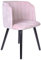 Esszimmerstuhl Rosa Samt Stuhl Retro Polsterstuhl gepolstert Armlehnstuhl Vintage Design sna518 Palazzo Exklusiv