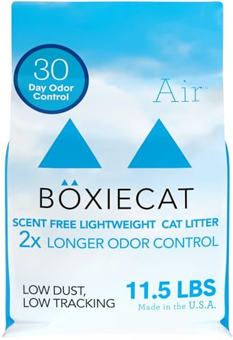 Boxie® Unscented 30 Day Natural Odor Control Cat Litter, 11.5lb Lightweight Plant Based Kitty Litter