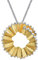 Springlight S925 Sterling Silber Anhänger Halskette Kreative Bleistift Späne Design Anhänger mit Halsketten Kettenlänge 17 Zoll, handgefertigter einzigartiger Schmuck für Frauen und Mädchen.(Gold)