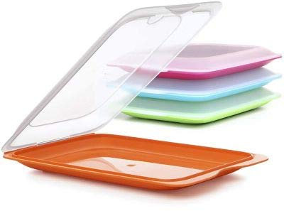 TATAY 4 Cold Cut Food Storage Boxes - Coloured Lids