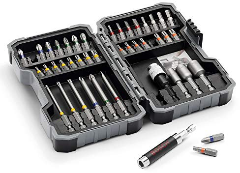 Bosch Accessories 43 Piece Professional Extra Hard Screwdriver Bits & Nut Driver Set (1/4 Hex Shank, Drill Accessories, In Case)