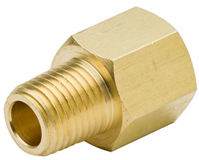 Zxxin-Accesorios de tuberia 2pcs Pipa de Cobre de Ajustar el Adaptador, 1/8 1/4 3/8 1/2 NPT Hembra a Macho con Rosca for Manguera de Agua a Gas Conector
